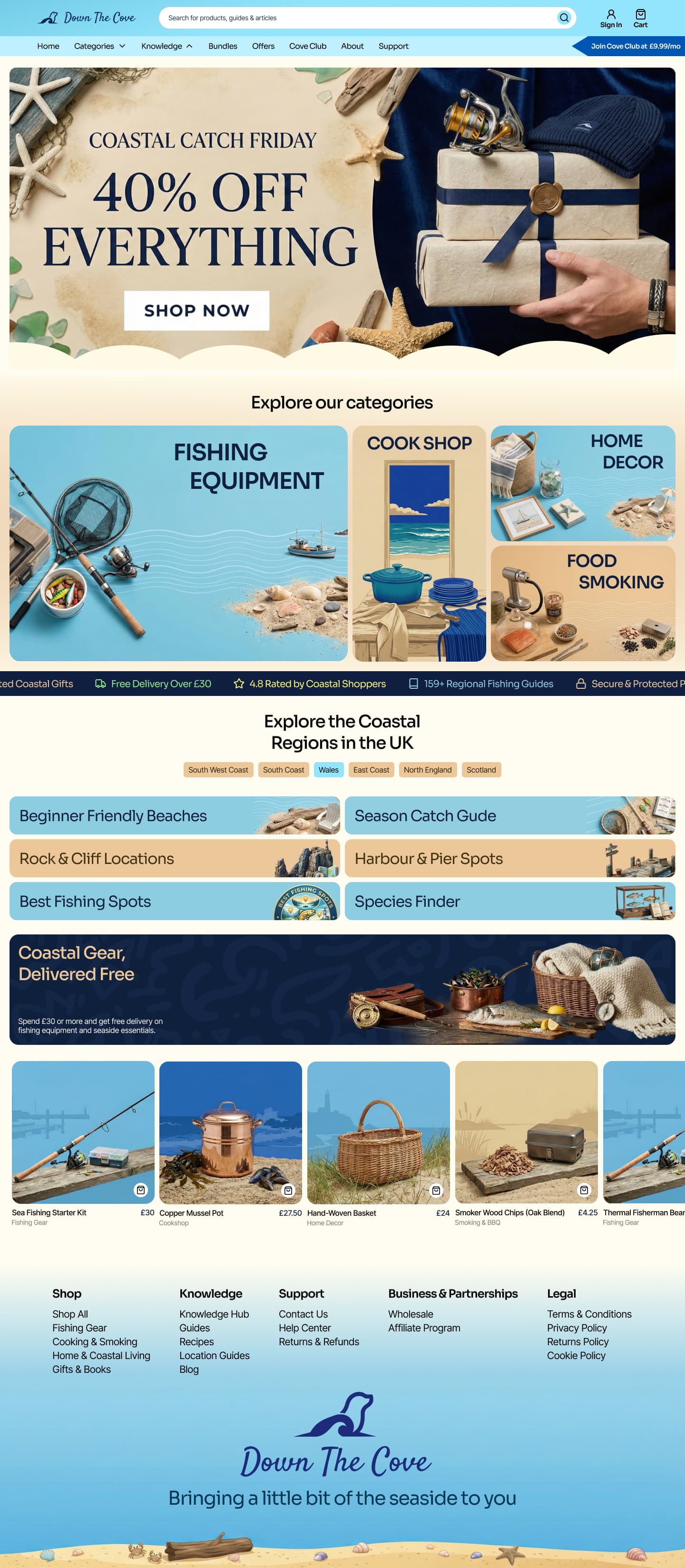 downthecove project preview